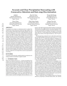 Accurate and Clear Precipitation Nowcasting with Consecutive Attention
  and Rain-map Discrimination