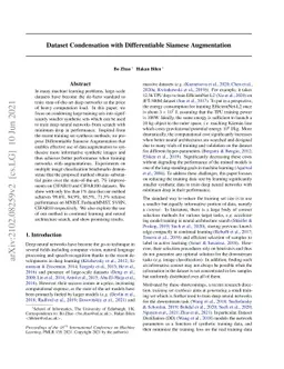 Dataset Condensation with Differentiable Siamese Augmentation