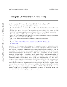 Topological Obstructions to Autoencoding