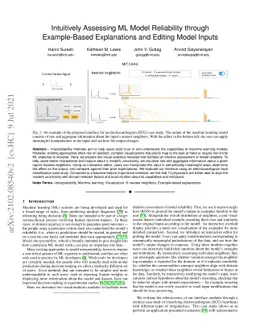 Intuitively Assessing ML Model Reliability through Example-Based
  Explanations and Editing Model Inputs