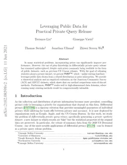 Leveraging Public Data for Practical Private Query Release