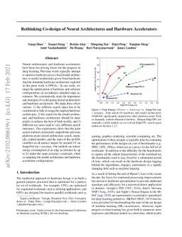 Rethinking Co-design of Neural Architectures and Hardware Accelerators