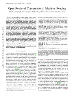 Open-Retrieval Conversational Machine Reading