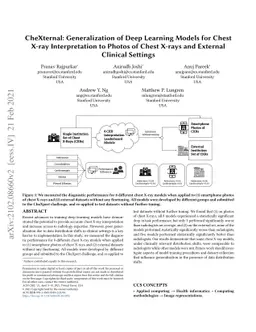 CheXternal: Generalization of Deep Learning Models for Chest X-ray
  Interpretation to Photos of Chest X-rays and External Clinical Settings