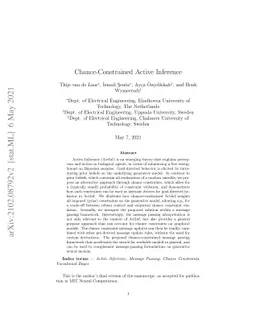 Chance-Constrained Active Inference