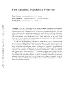 Fast Graphical Population Protocols