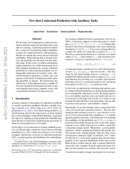 Few-shot Conformal Prediction with Auxiliary Tasks
