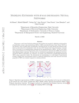 Modeling Extremes with d-max-decreasing Neural Networks