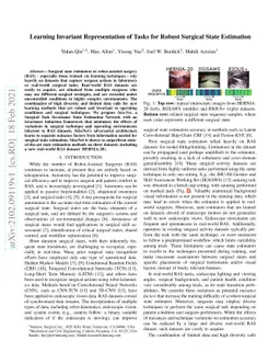 Learning Invariant Representation of Tasks for Robust Surgical State
  Estimation