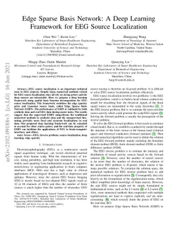 Edge Sparse Basis Network: A Deep Learning Framework for EEG Source
  Localization
