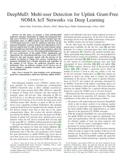 DeepMuD: Multi-user Detection for Uplink Grant-Free NOMA IoT Networks
  via Deep Learning