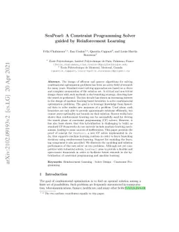 SeaPearl: A Constraint Programming Solver guided by Reinforcement
  Learning