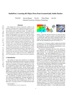 StablePose: Learning 6D Object Poses from Geometrically Stable Patches