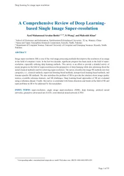 A Comprehensive Review of Deep Learning-based Single Image
  Super-resolution