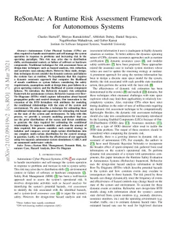 ReSonAte: A Runtime Risk Assessment Framework for Autonomous Systems