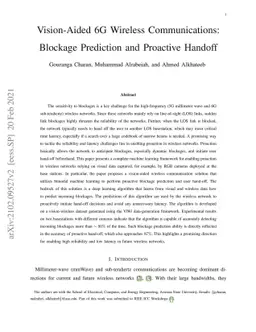 Vision-Aided 6G Wireless Communications: Blockage Prediction and
  Proactive Handoff