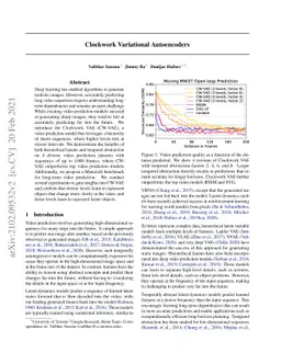 Clockwork Variational Autoencoders