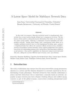 A Latent Space Model for Multilayer Network Data
