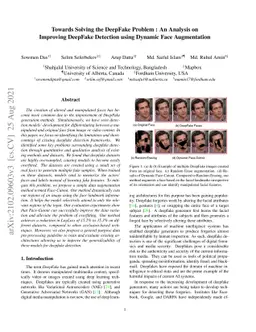 Towards Solving the DeepFake Problem : An Analysis on Improving DeepFake
  Detection using Dynamic Face Augmentation