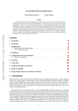 Convolutional Normalization