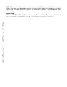 Efficient Riccati recursion for optimal control problems with pure-state
  equality constraints