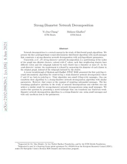 Strong-Diameter Network Decomposition
