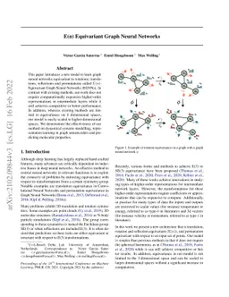 E(n) Equivariant Graph Neural Networks