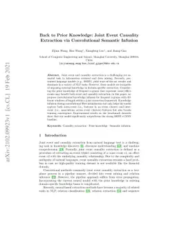 Back to Prior Knowledge: Joint Event Causality Extraction via
  Convolutional Semantic Infusion