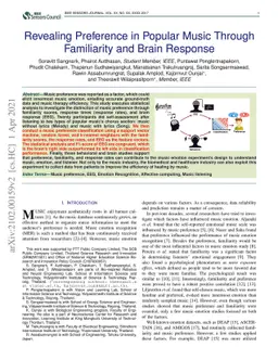 Revealing Preference in Popular Music Through Familiarity and Brain
  Response