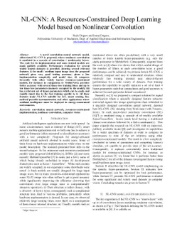 NL-CNN: A Resources-Constrained Deep Learning Model based on Nonlinear
  Convolution