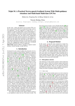 Triple M: A Practical Text-to-speech Synthesis System With
  Multi-guidance Attention And Multi-band Multi-time LPCNet