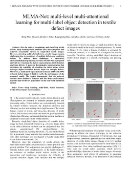 MLMA-Net: multi-level multi-attentional learning for multi-label object
  detection in textile defect images