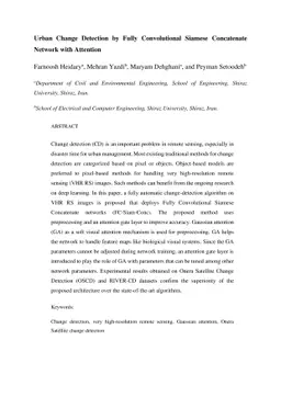Urban Change Detection by Fully Convolutional Siamese Concatenate
  Network with Attention
