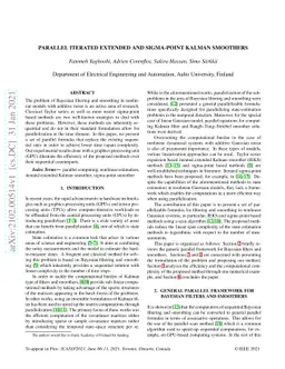 Parallel Iterated Extended and Sigma-point Kalman Smoothers