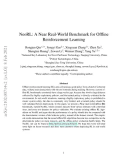 NeoRL: A Near Real-World Benchmark for Offline Reinforcement Learning