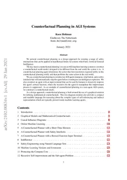 Counterfactual Planning in AGI Systems