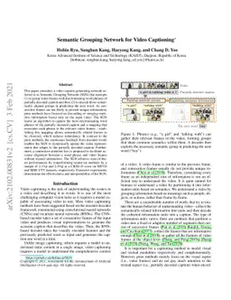 Semantic Grouping Network for Video Captioning