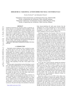 Hierarchical Variational Autoencoder for Visual Counterfactuals