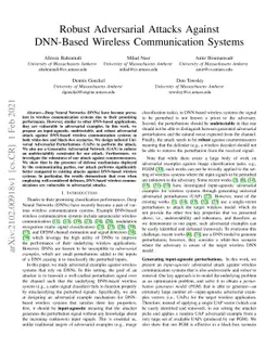 Robust Adversarial Attacks Against DNN-Based Wireless Communication
  Systems