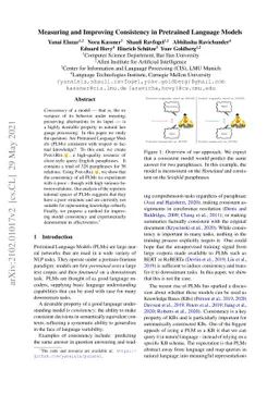 Measuring and Improving Consistency in Pretrained Language Models