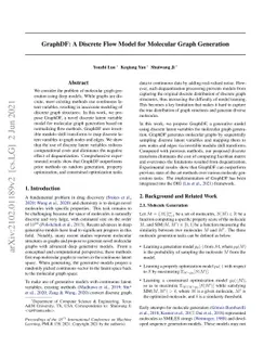 GraphDF: A Discrete Flow Model for Molecular Graph Generation