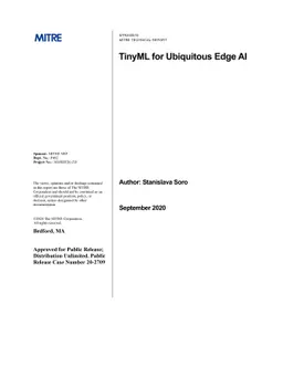 TinyML for Ubiquitous Edge AI