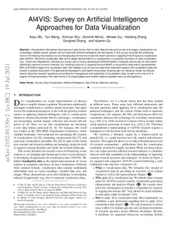 AI4VIS: Survey on Artificial Intelligence Approaches for Data
  Visualization