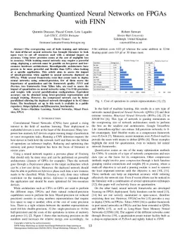 Benchmarking Quantized Neural Networks on FPGAs with FINN