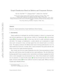 Graph Classification Based on Skeleton and Component Features