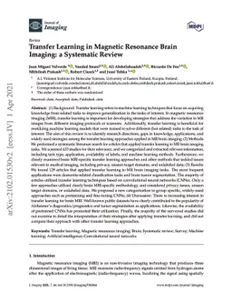 Transfer Learning in Magnetic Resonance Brain Imaging: a Systematic
  Review