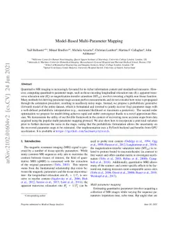 Model-based multi-parameter mapping