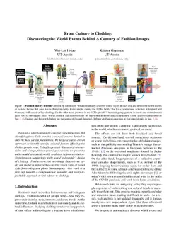 From Culture to Clothing: Discovering the World Events Behind A Century
  of Fashion Images