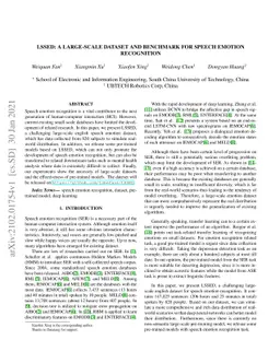 LSSED: a large-scale dataset and benchmark for speech emotion
  recognition
