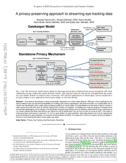 A privacy-preserving approach to streaming eye-tracking data